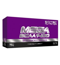 BCAA Mega Caps 1400 120 cap SciTec